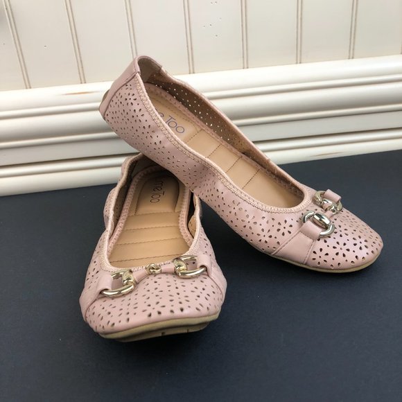 Me Too Blush Flats with Metallic Accents - Picture 3 of 12